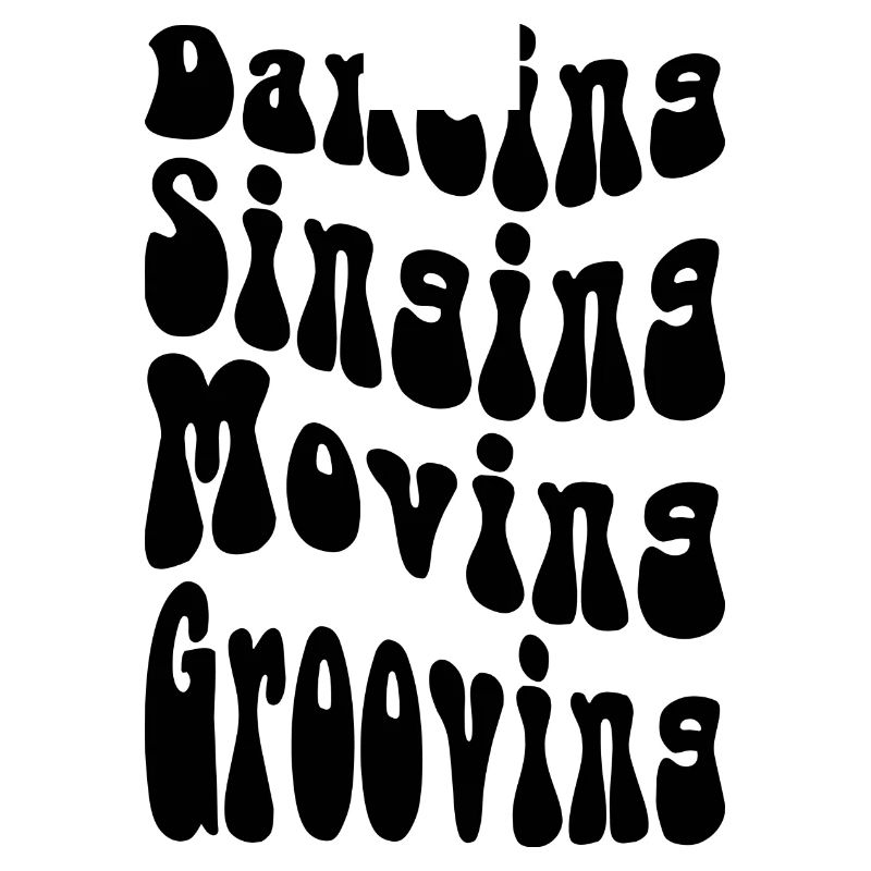 Dancing Singing Moving Grooving - DJing - Black