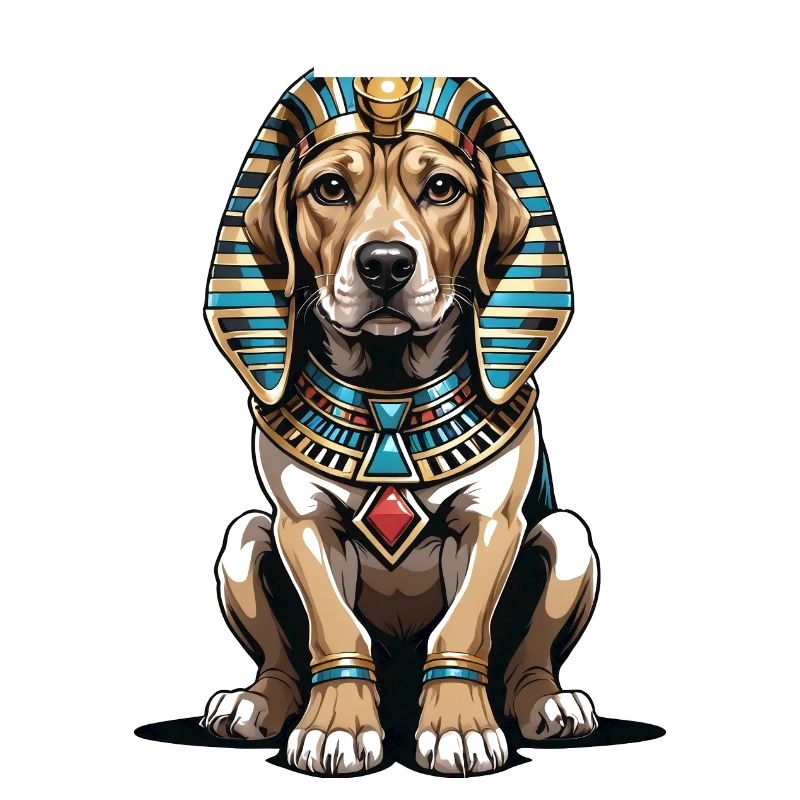 Chien Pharaon Chien Égypte Pyramide Cadeau
