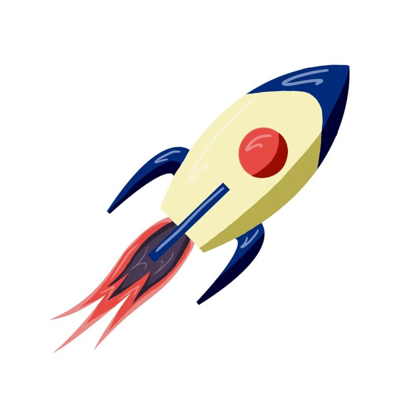 Retro rocket spaceship universe universe gift