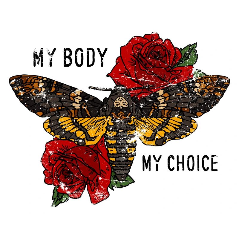 Tarentule papillon avec des roses