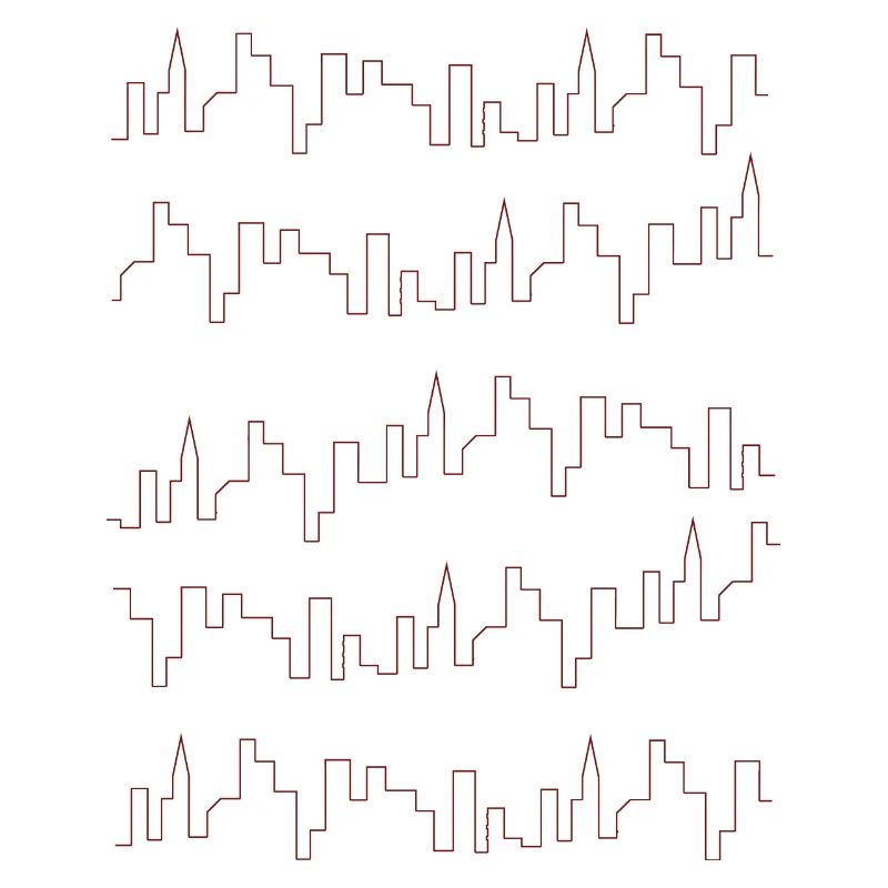 Hochhäuser Skylines Design als Geschenkidee