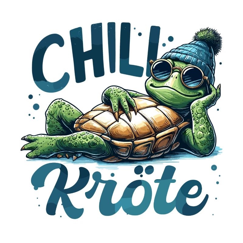 Chillkröte Schildkröte cool chillen Geschenk