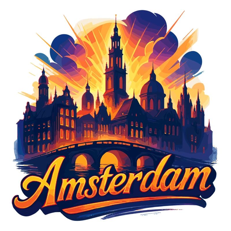 Amsterdam Capitale Pays-Bas Pays-Bas Cadeau