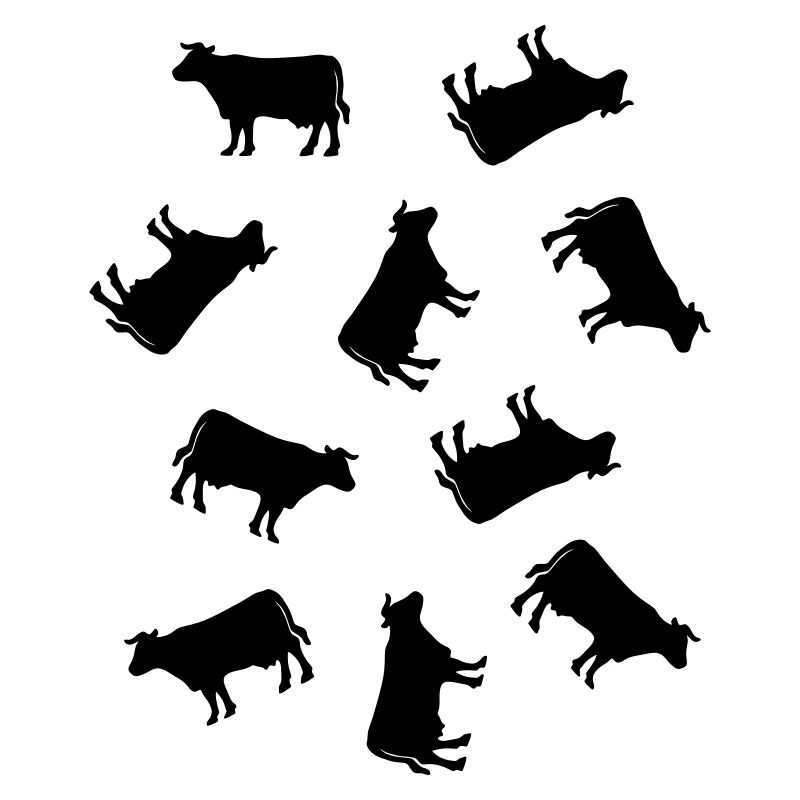 Many cows cow farm farmer dairy cow cattle host