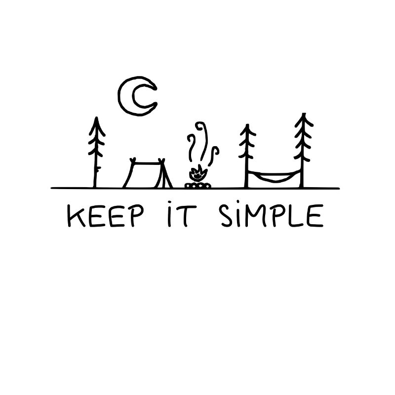 Keep it simple - Camping - Camper - Wald - Urlaub
