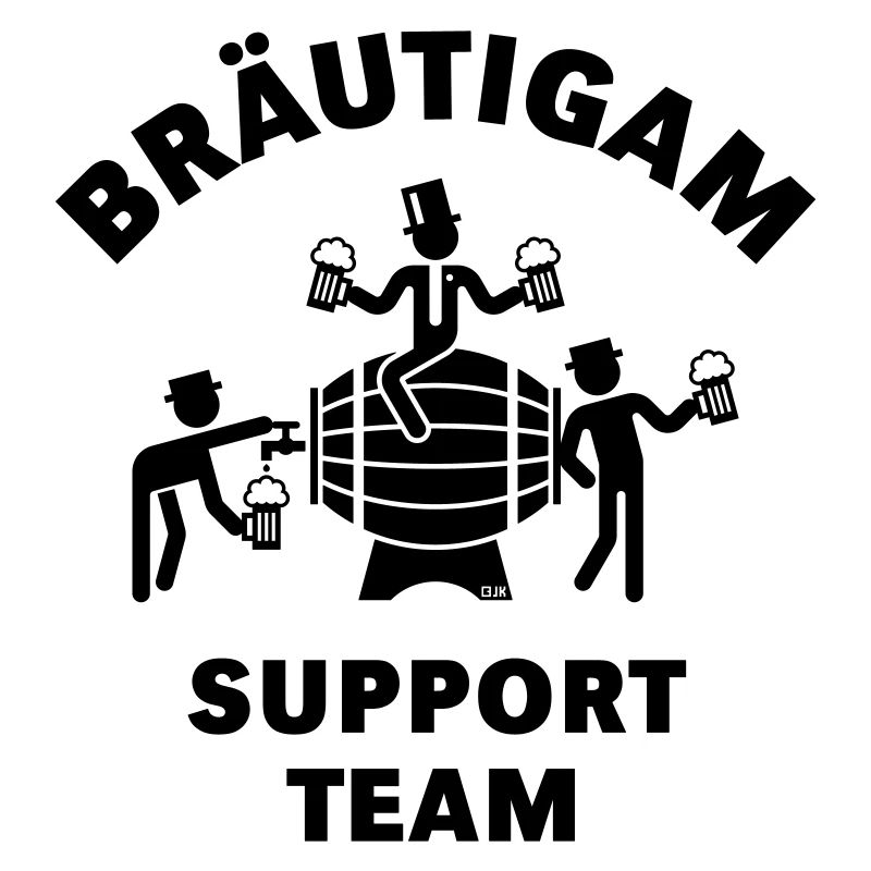 Bräutigam Support Team (JGA Polterabend Bierfass)