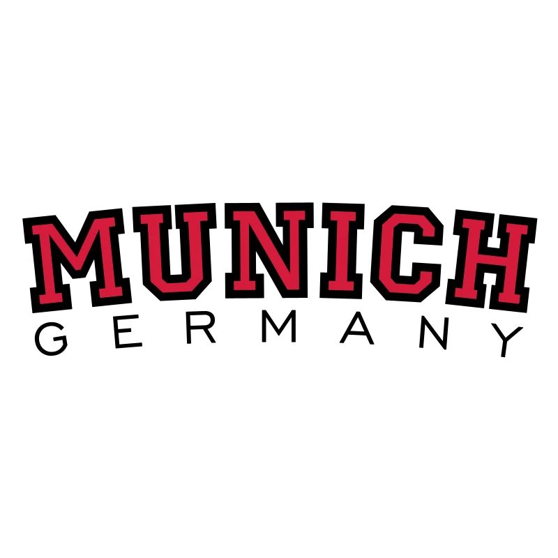 München Munich Germany (Schwarz/Rot)