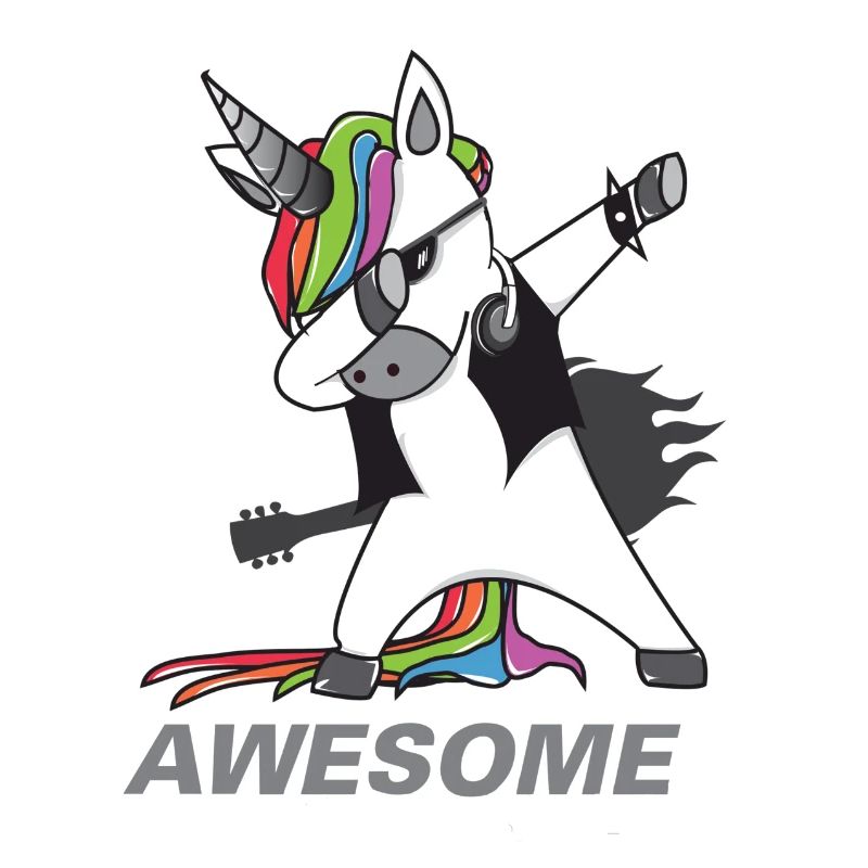 Dabbing Einhorn Rocker Geschenkidee