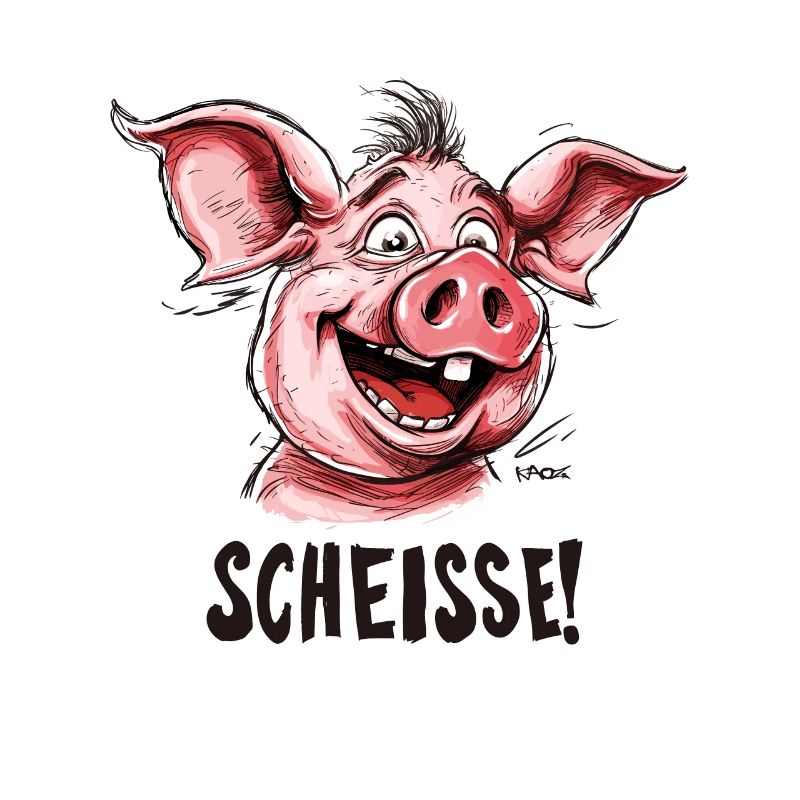 Scheiße, ein kleines Schwein