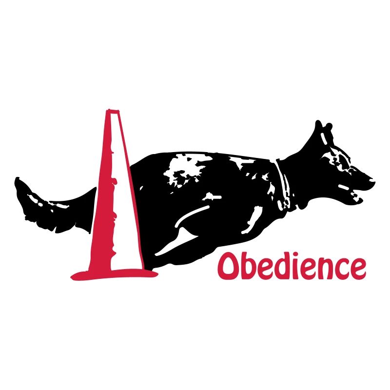Obedience Kelpie Pylo with writing