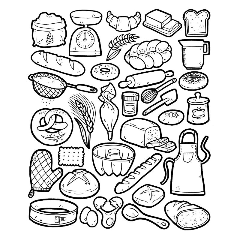 Baking & Bakery Doodles
