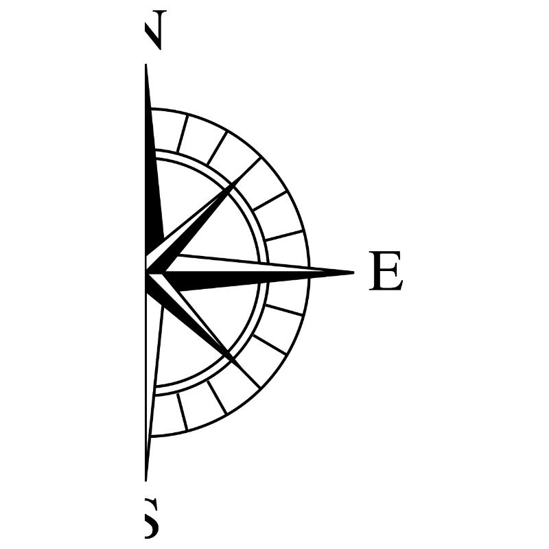 Compass wind rose