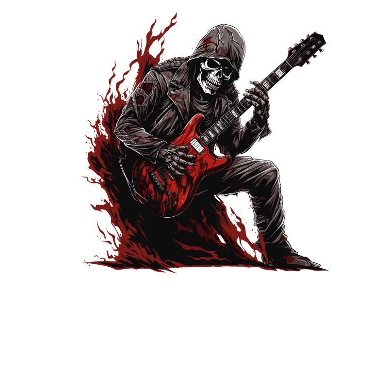 Guitarist tshirt electric guitar strings
