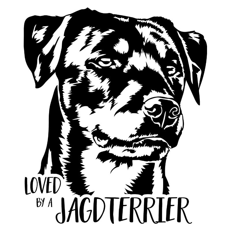 Loved by a Jagdterrier Hundespruch Hunde Wilsigns
