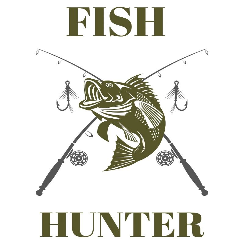 Fish Hunter Tshirt Angler Gift