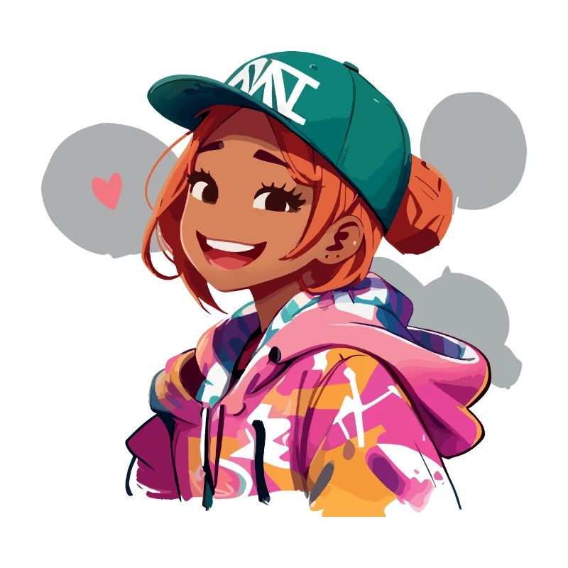 Rothaariges Mädchen im Kapuzenpullover