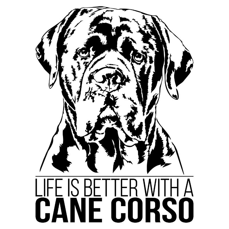 CANE CORSO life is better Hunde Spruch Wilsigns
