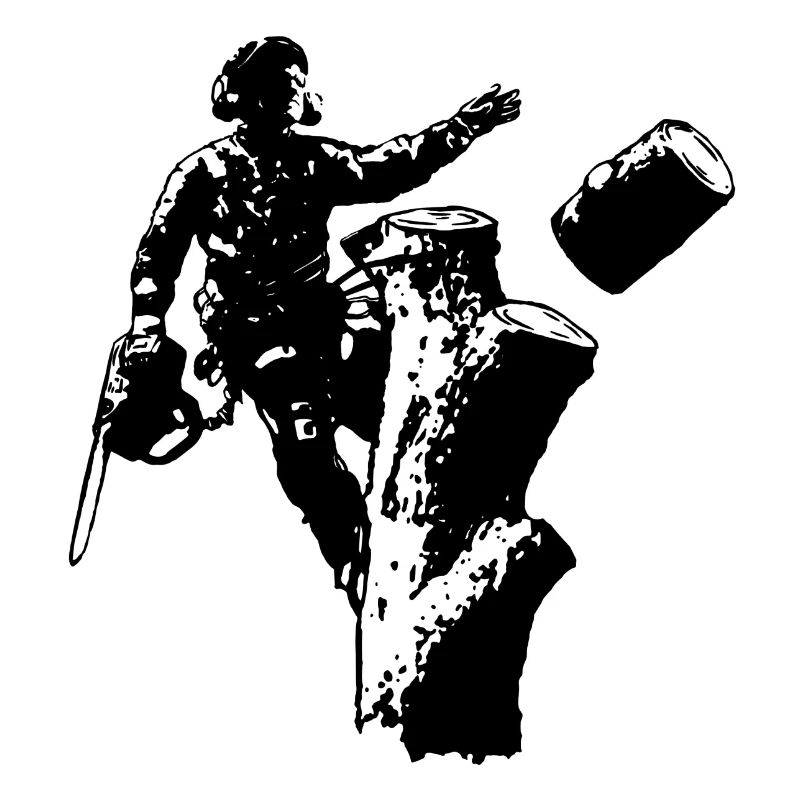 Arborist / Tree Climber (Silhouette)