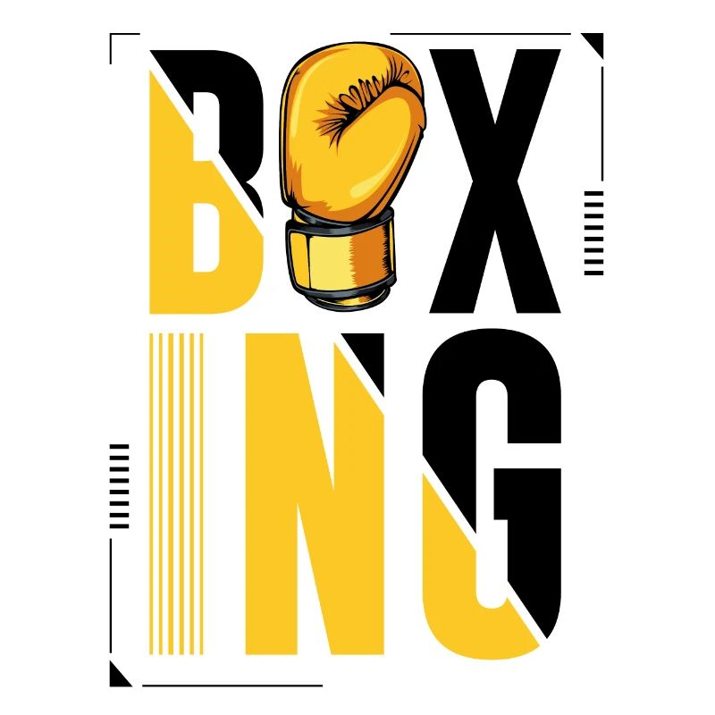 Boxe lettrage boxe cadeau gants de boxe