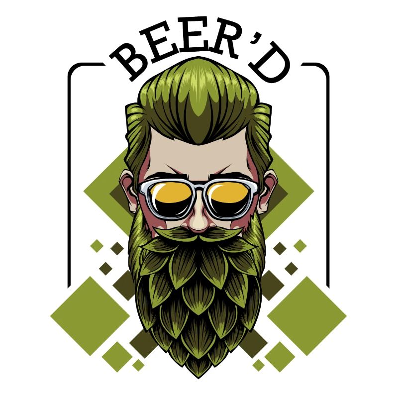 Beer'd Beer Brew Beard Pun Brewer Gift