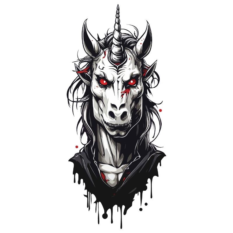 Spooky Vampire Unicorn Halloween Magic