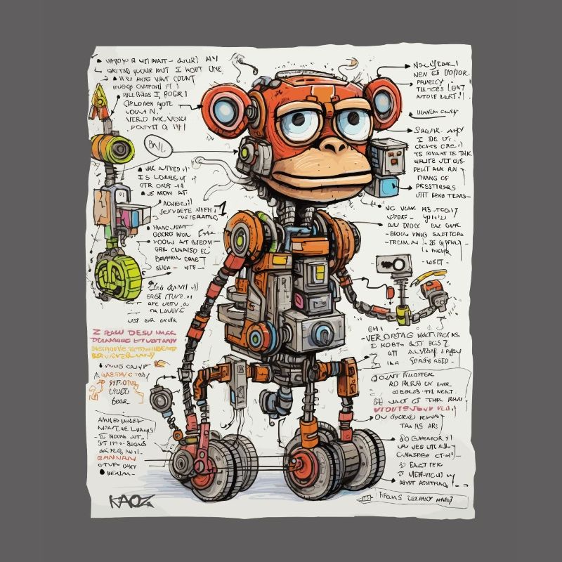 La structure du singe robotique