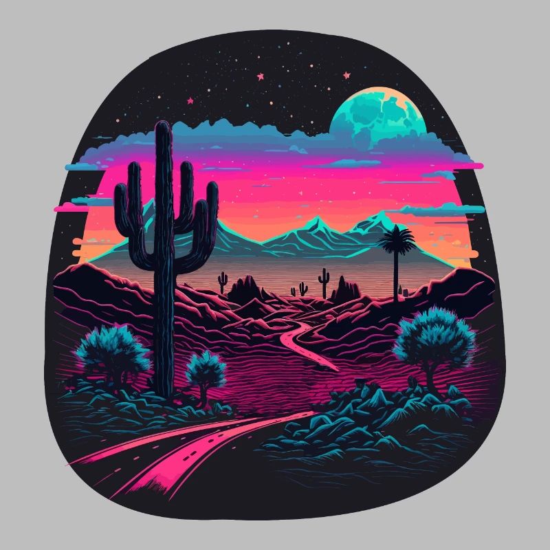 Retro Landschaft