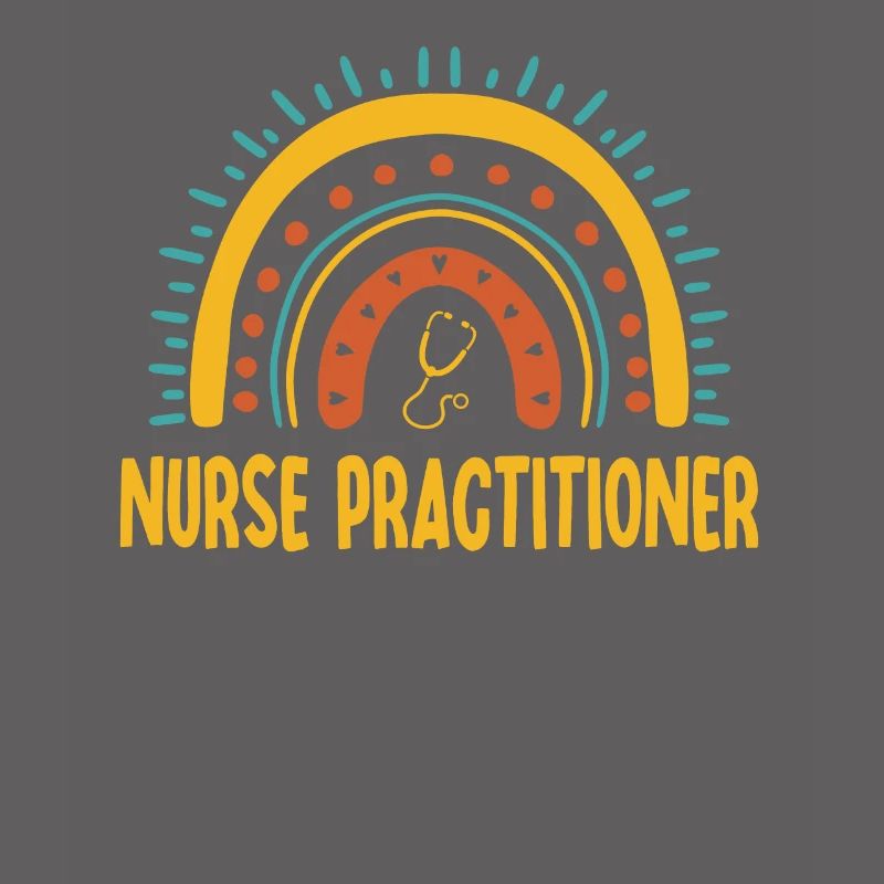 Krankenschwester Practitioner Boho Rainbow