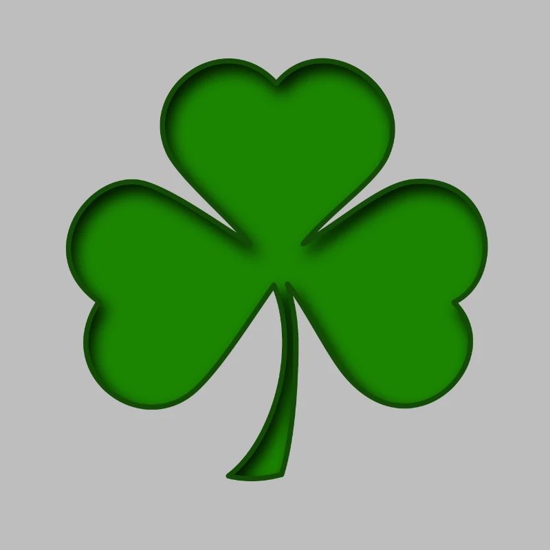 St Patrick - Trèfle - Shamrock 3D
