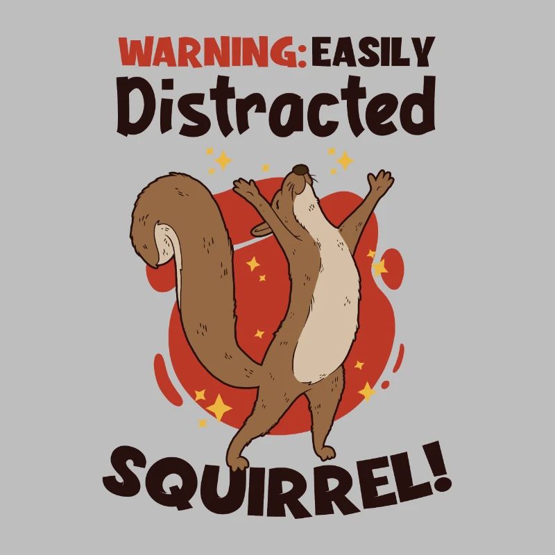 Easily Distracted Squirrel Écureuil renard