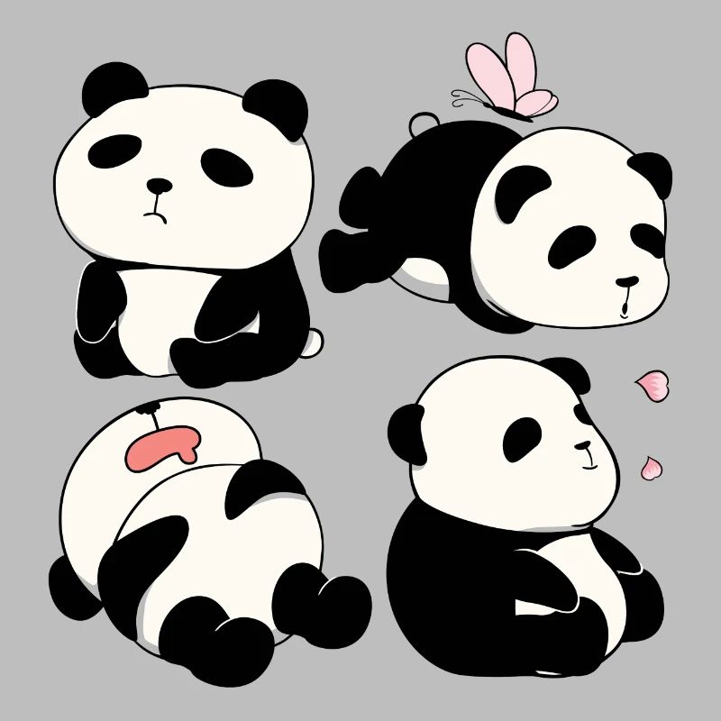 Chubby Panda Bears