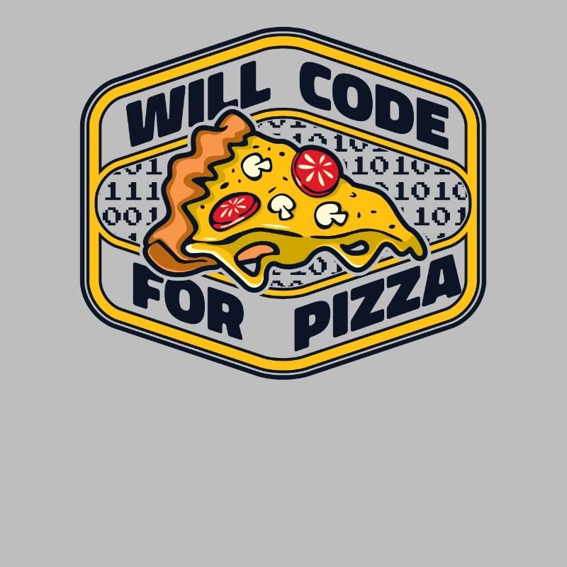 Will Code For Pizza Developer Coder Programmierer