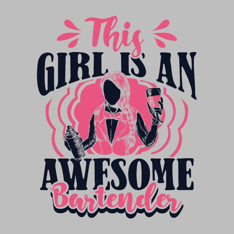 This Girl Is An Awesome Bartender Bartender Barmaid