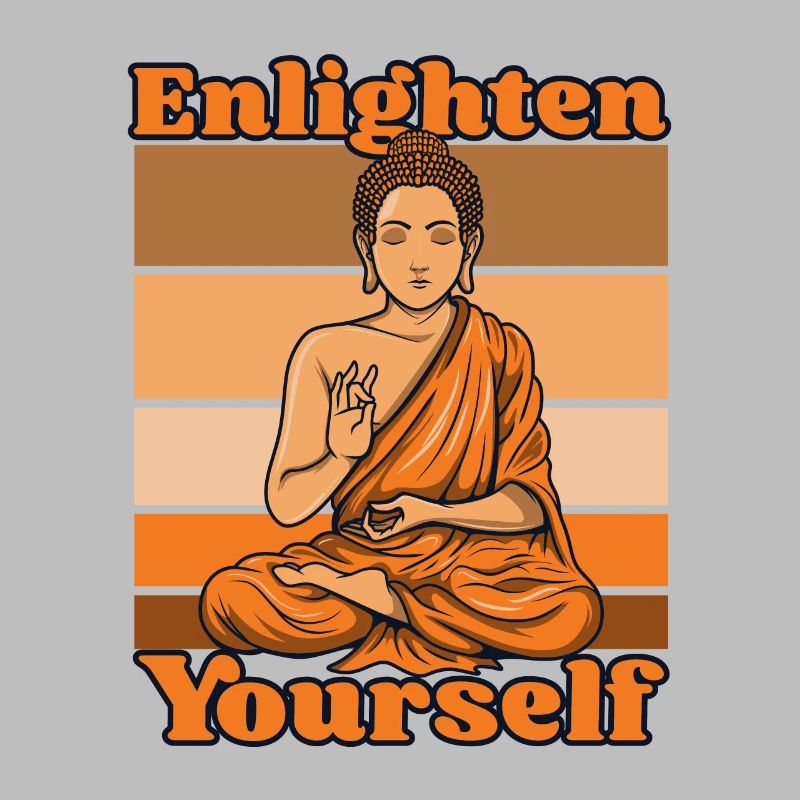 Enlighten Yourself Buddhist Statue Symbol Priest