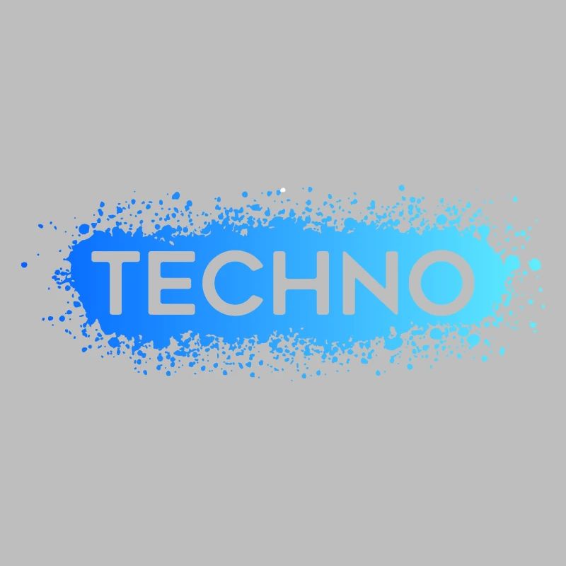 Techno Techno Blue Splat