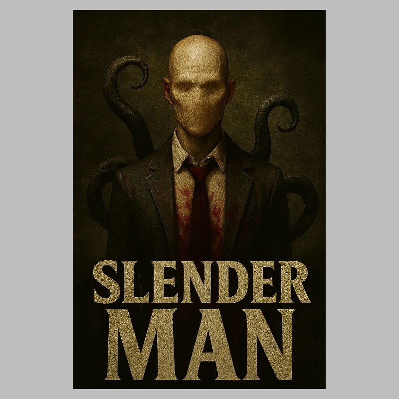 Slender Man VHS Forest Glitch Horror Tee