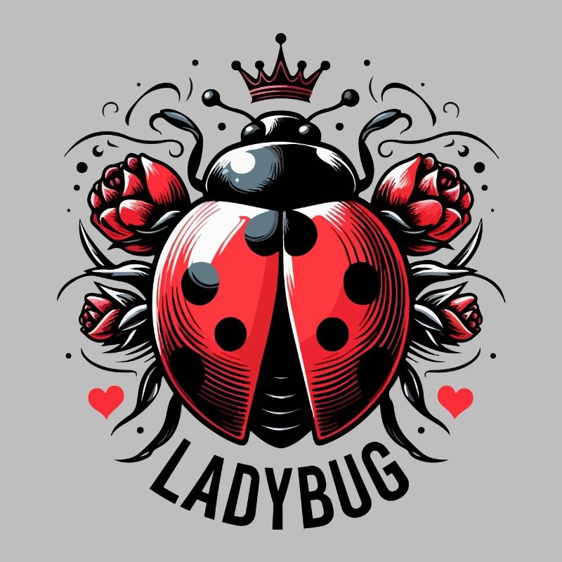 LADYBUG LADYBUG FLYING DOTS INSECT LUCK