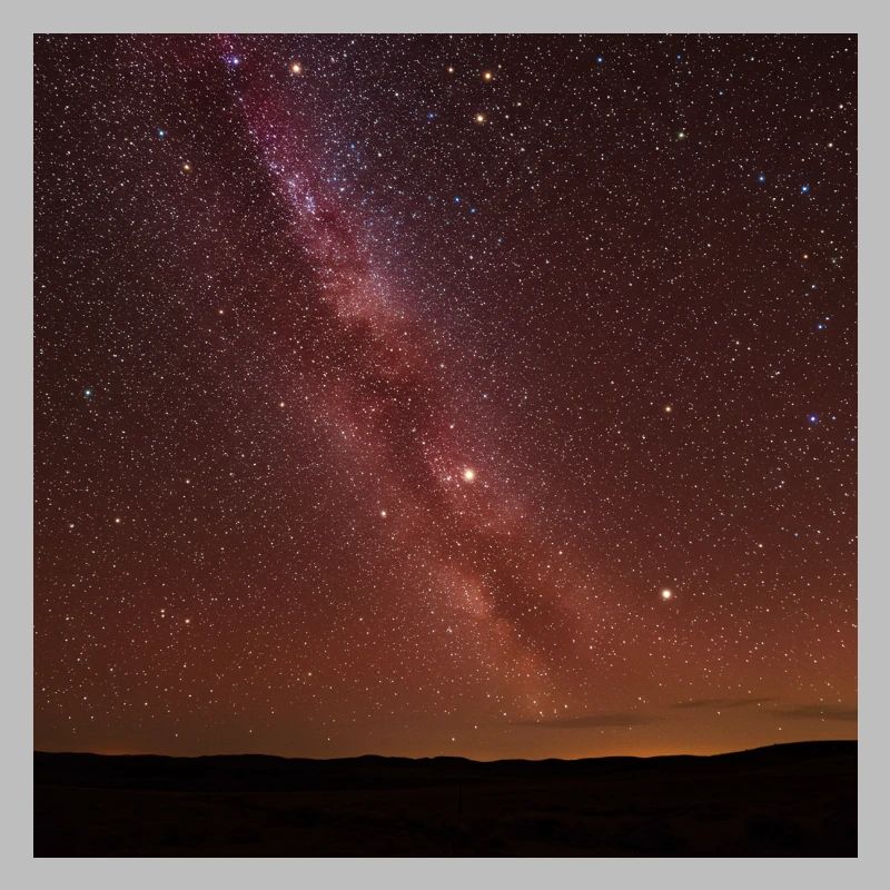 Image de comparaison ciel étoilé