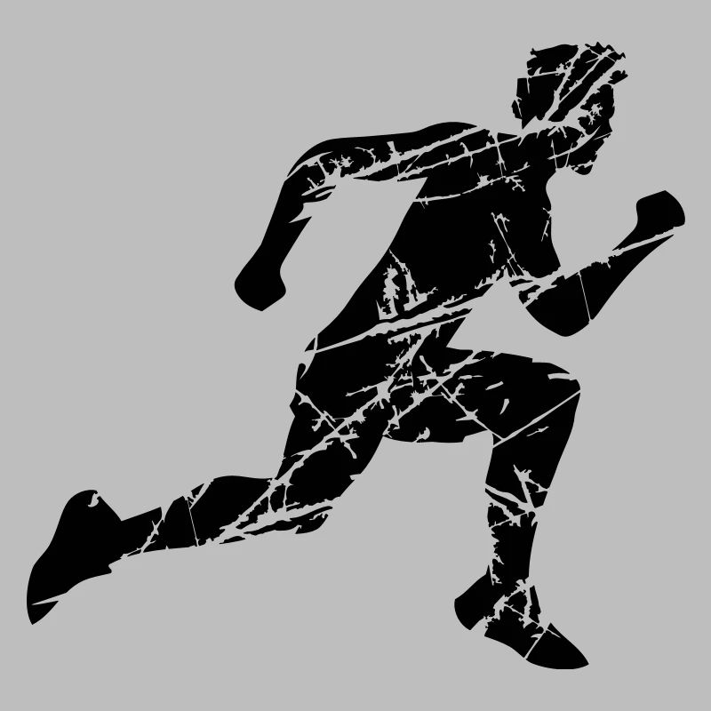 cracks scratch stamp old sport race sprinting fast
