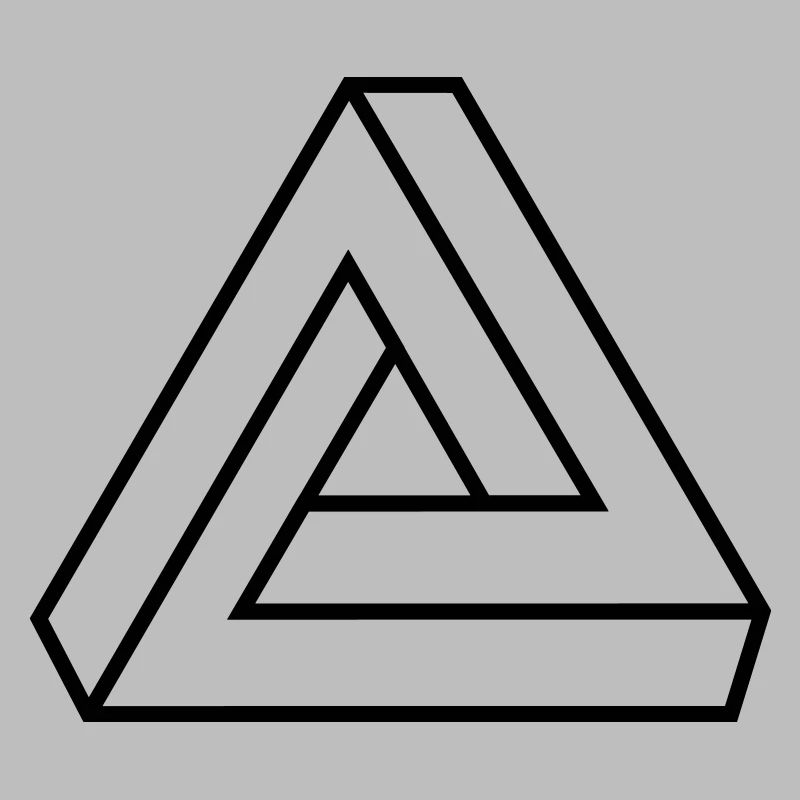 Illusion optique, Triangle impossible, mathématiques