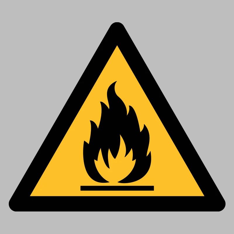 Symbole de danger - Inflammable (2 couleurs)