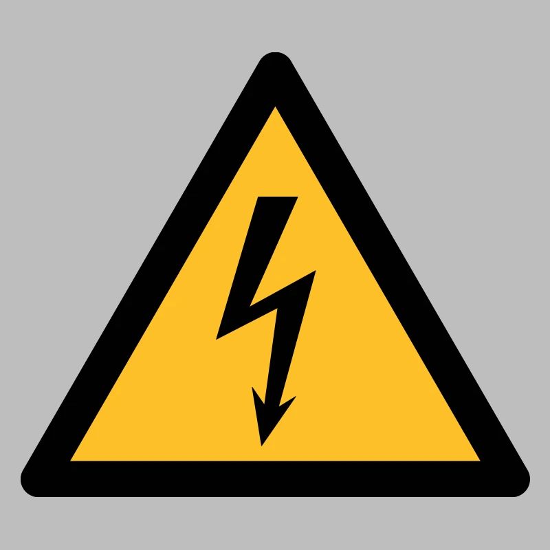 Symbole de danger - High Voltage (2 couleurs)