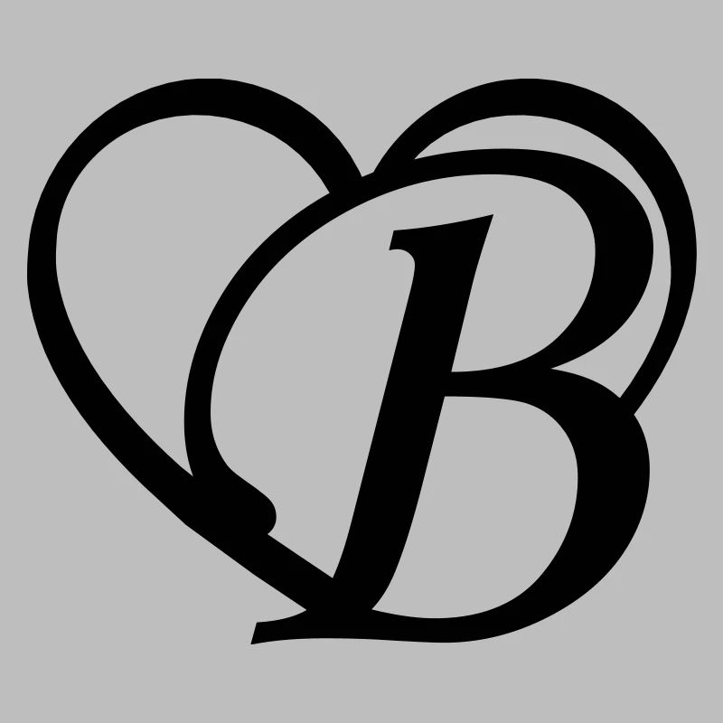 Herz Buchstabe B