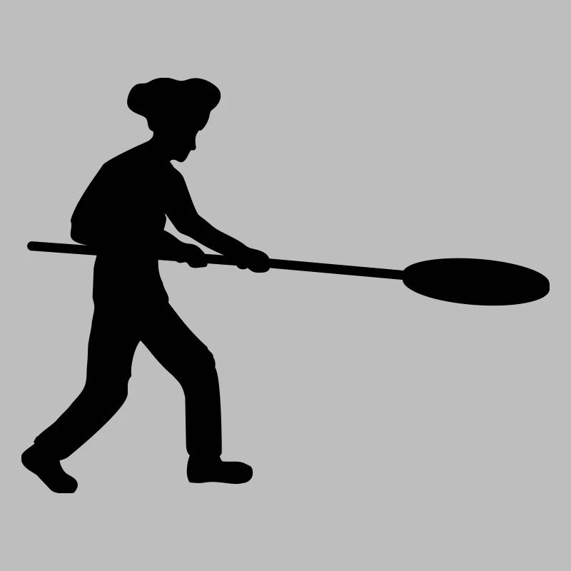 Pizza Pusher Pizza Baker Silhouette