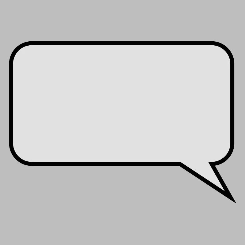 Sprechblase // Comic // Spruch machen // Aussage