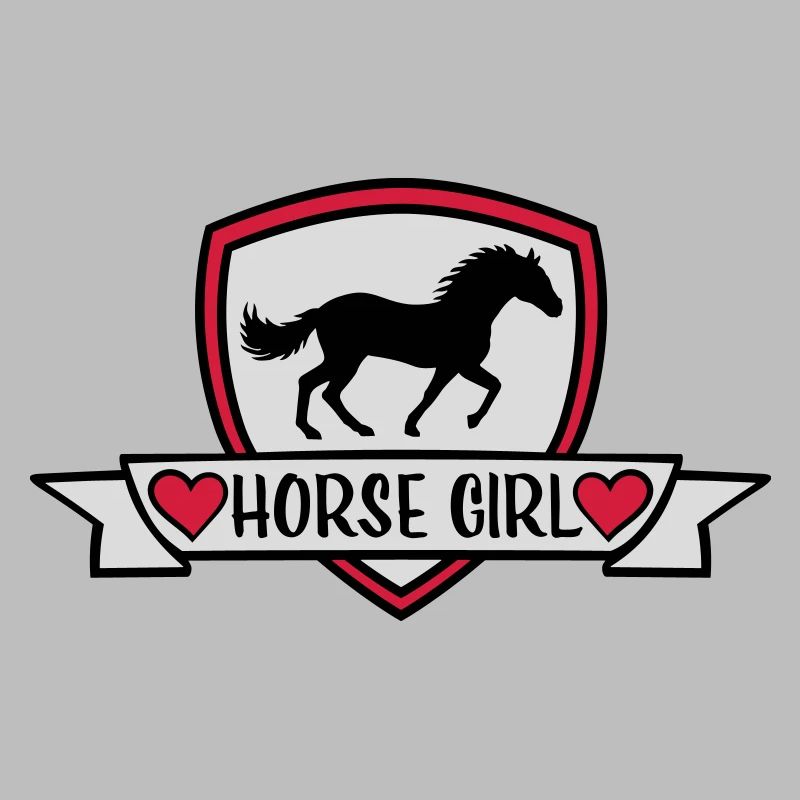 Conception de citation de fille de cheval