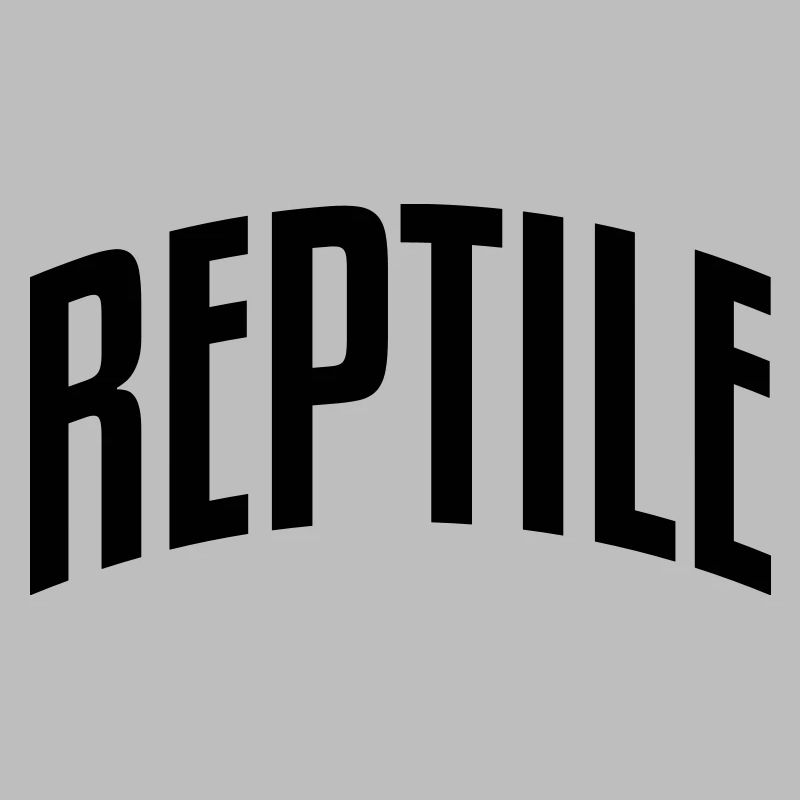 reptile stylish arched text logo copy