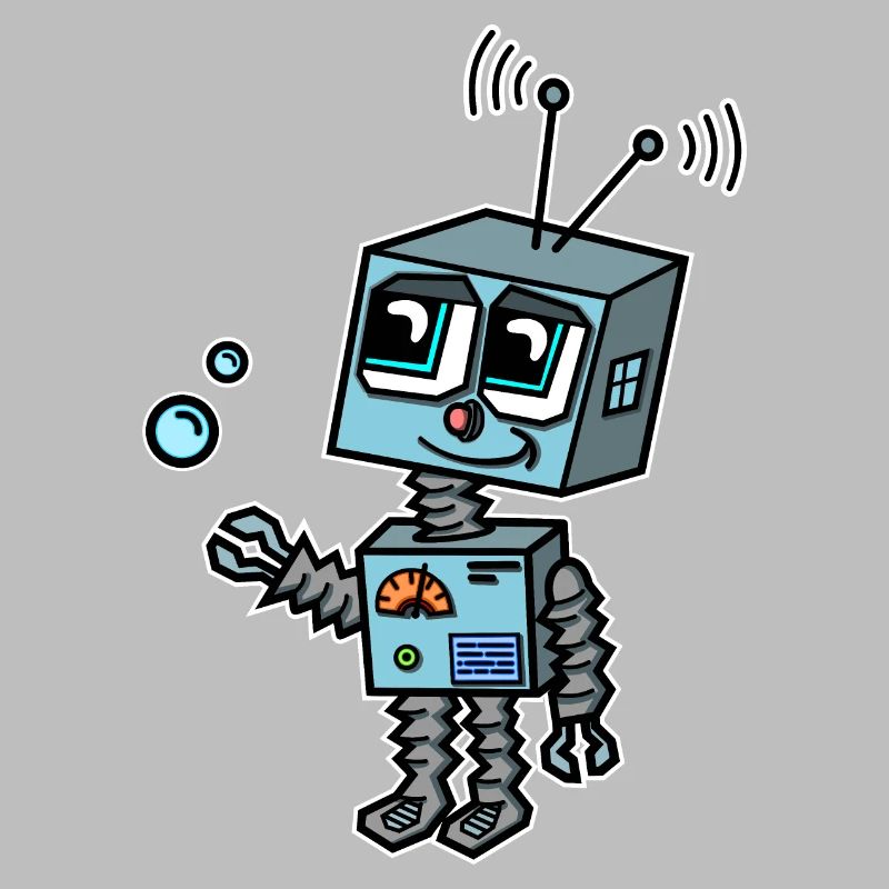 Humanoid robot Young child from the future