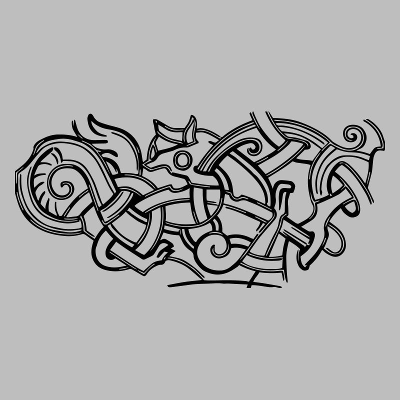 conception d'impression de dessin de symbole celtique antique