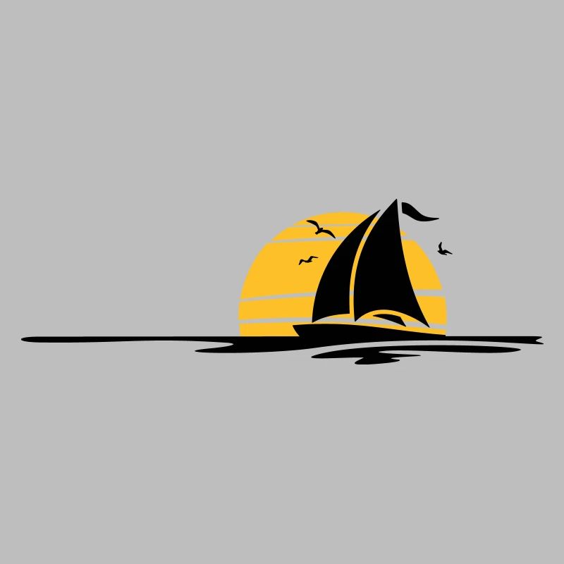 Schiffe - Segelboot Sonne